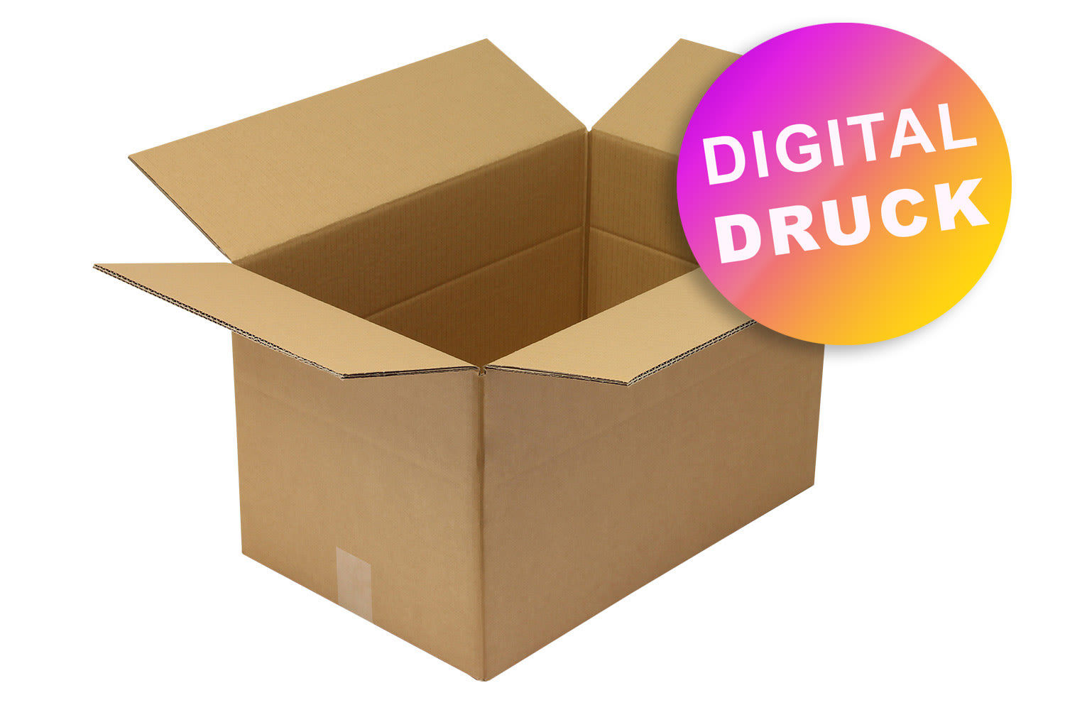 Wellpapp-Faltkarton 2-wellig 500 - 599 mm Länge - bedruckt