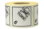 Gefahrgut-Etiketten aus Papier, "Toxic", Kl. 6.1