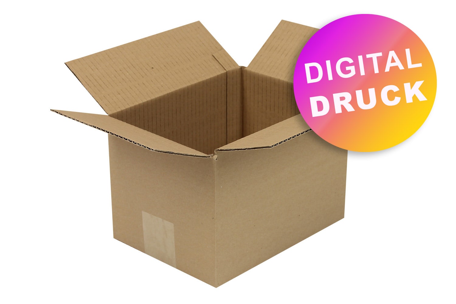 Wellpapp-Faltkarton 1-wellig von 200 - 299 mm Länge - bedruckt