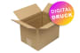 Wellpapp-Faltkarton 2-wellig, braun, Qual. 2.20, DIN C5 - bedruckt