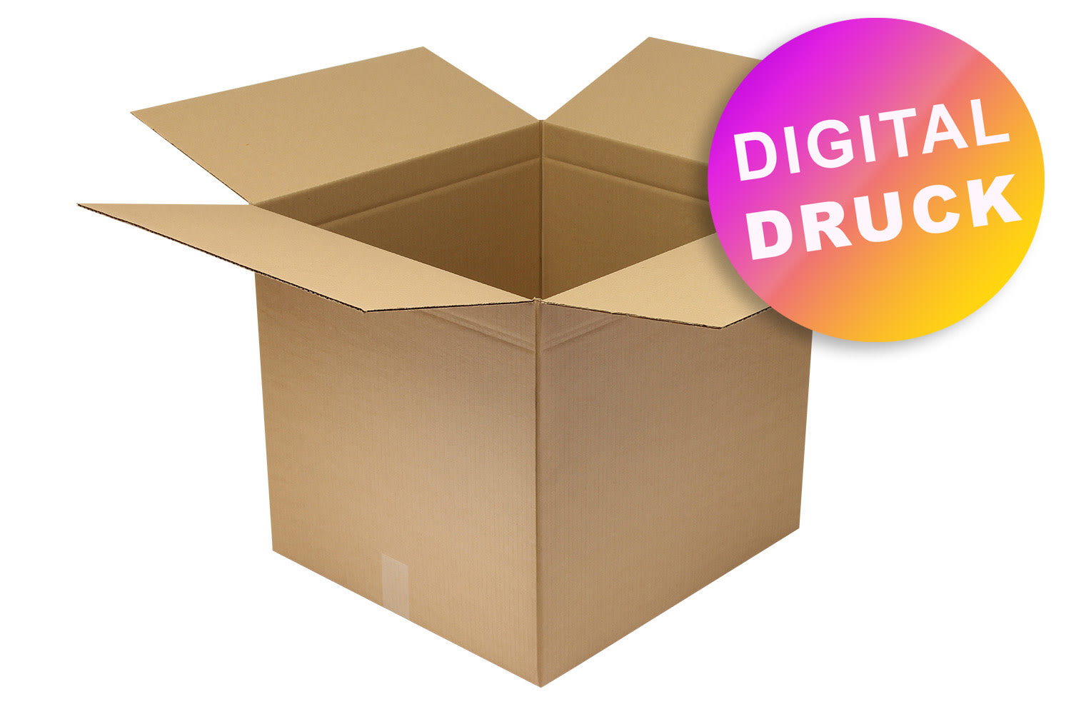 Wellpapp-Faltkarton 1-wellig von 500 - 599 mm Länge - bedruckt