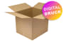Wellpapp-Faltkarton 1-wellig, braun, Qual. 1.30 - bedruckt