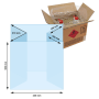 LDPE-Seitenfaltensack, transparent, 150 µ