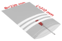 PE-Druckverschlussbeutel mit Beschriftungsfeld, transparent, 50 µ