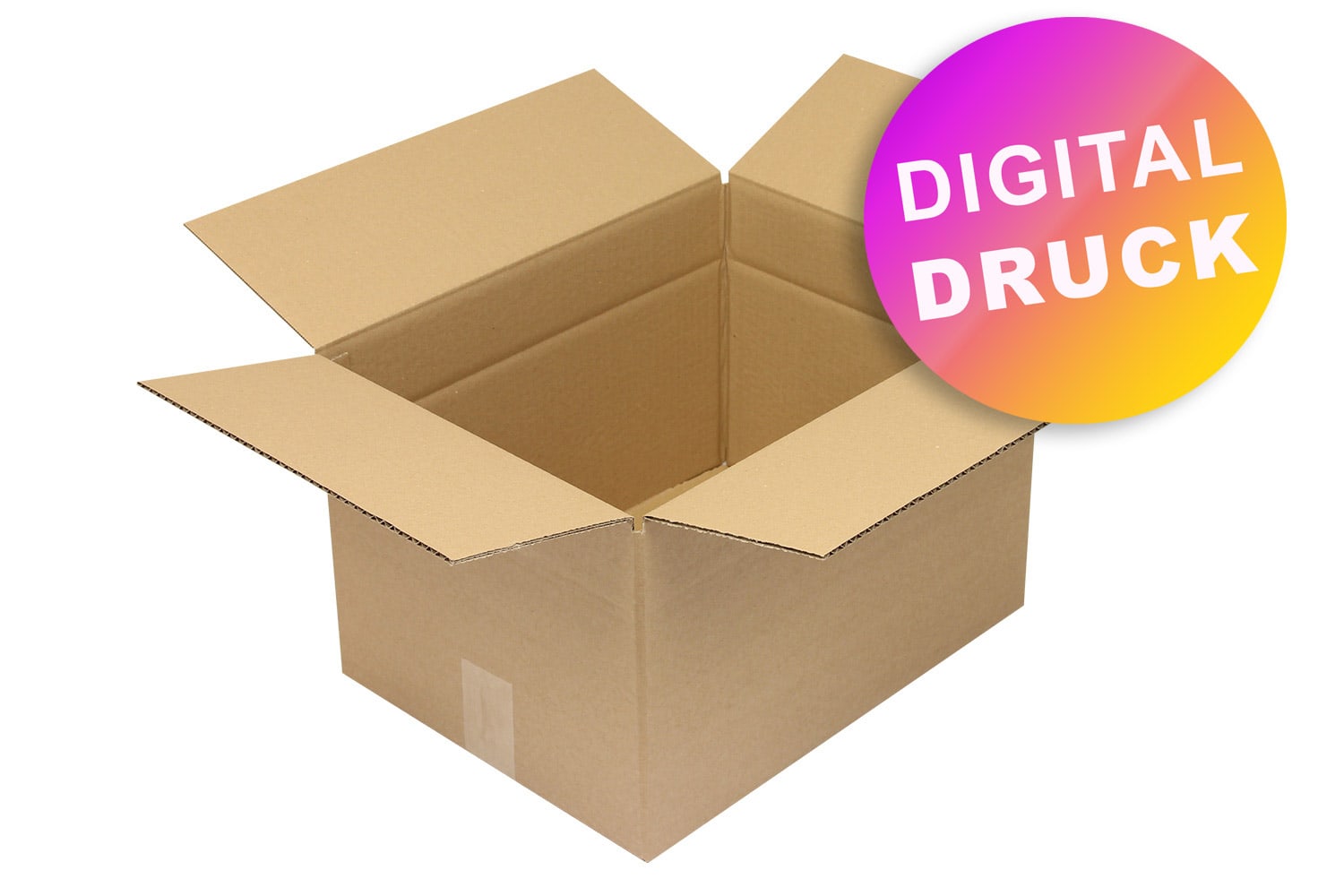 Wellpapp-Faltkarton 1-wellig von 400 - 499 mm Länge - bedruckt