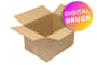 Wellpapp-Faltkarton 1-wellig, braun, Qual. 1.30 - bedruckt