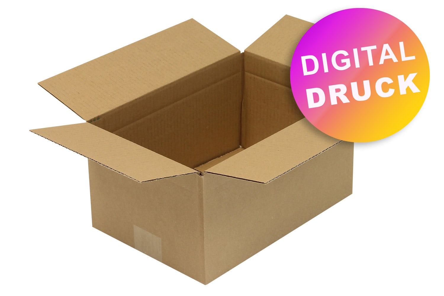 Wellpapp-Faltkarton 1-wellig von 300 - 349 mm Länge - bedruckt