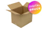 Wellpapp-Faltkarton 1-wellig, braun, Qual. 1.20 - bedruckt