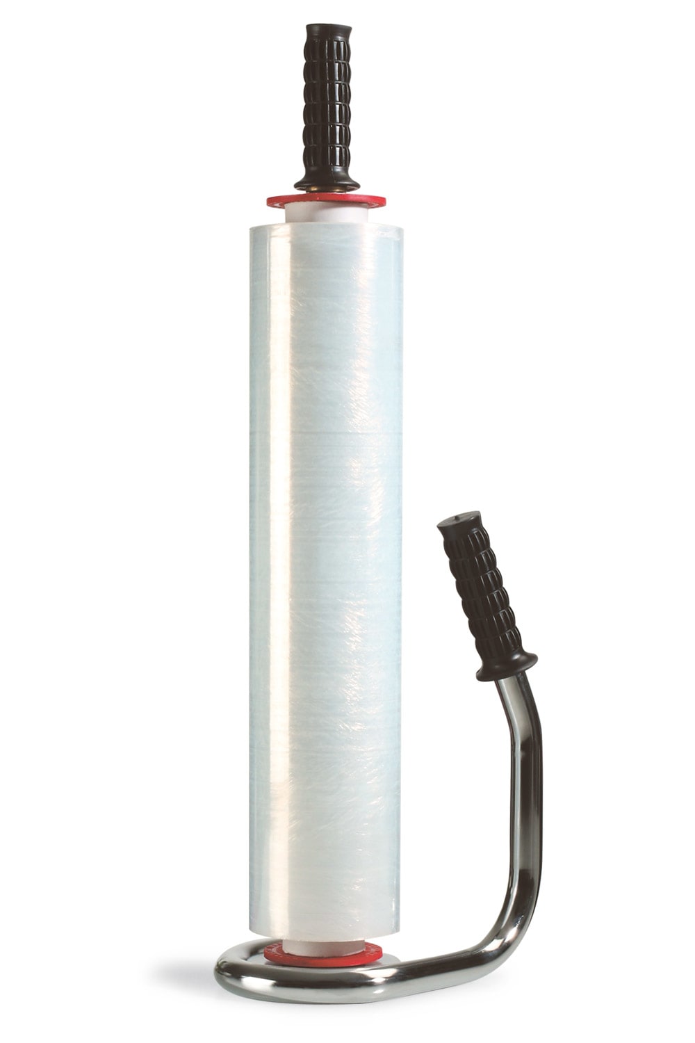 Handabroller für Stretchfolie mit Kugellager und Zentrierscheibe