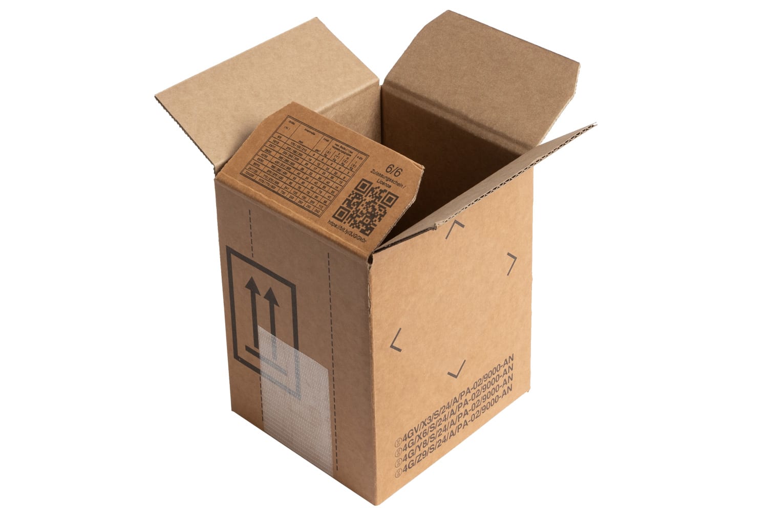 Gefahrgutkarton, 4-fach Zulassung