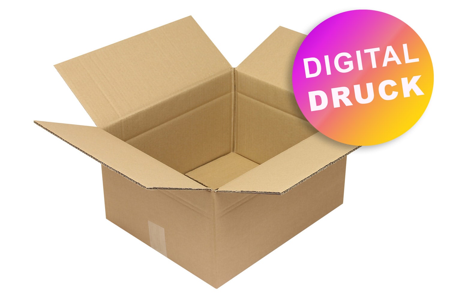 Wellpapp-Faltkarton 2-wellig 400 - 499 mm Länge - bedruckt