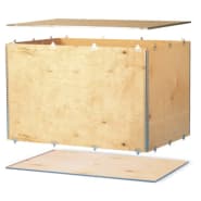 Holzfaltkiste, 3-teilige Faltkiste, 1/2 Euromaß, 7550207 Holzfaltkiste, 3-teilige Faltkiste, 1/2 Euromaß, 7550207