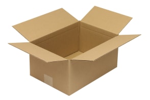 Wellpapp-Faltkarton 1-wellig, Modulkarton, braun, Qual. 1.20, DIN A4, 5011013