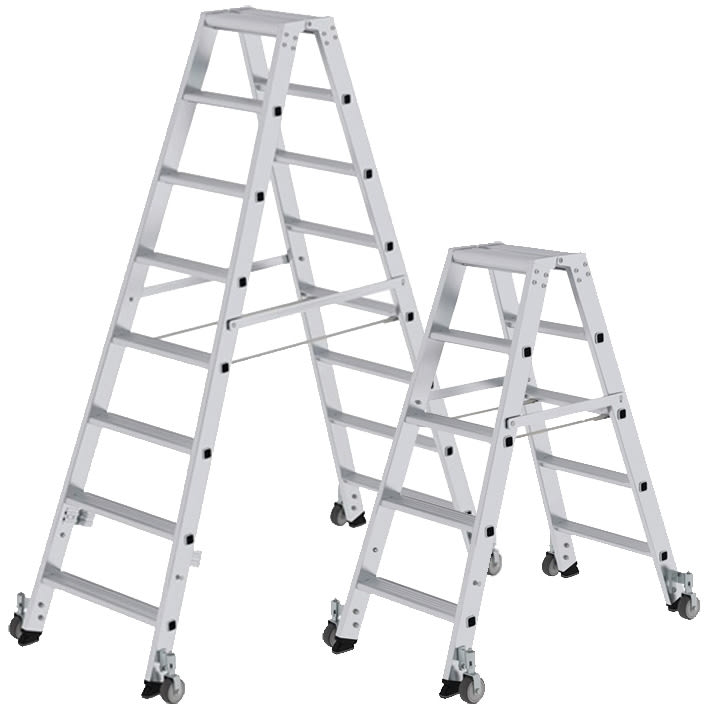 Stufenstehleiter beidseitig begehbar, m9070918 Stufenstehleiter beidseitig begehbar, m9070918