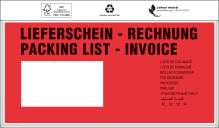 Dokumententasche Standard, "Lieferschein/Rechnung", DIN lang, 6430157