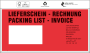 Dokumententasche Standard, "Lieferschein/Rechnung", DIN lang
