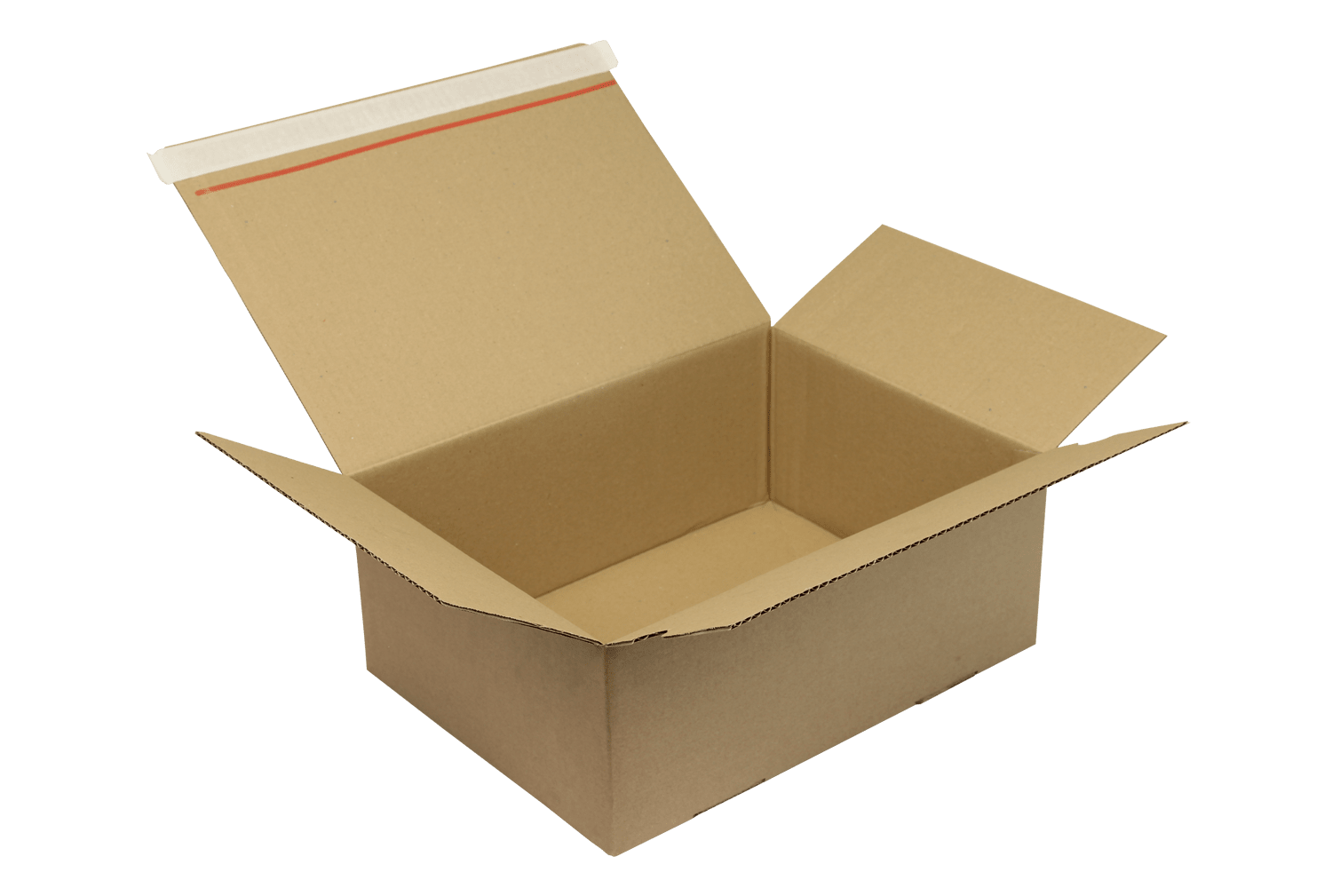 Automatikkarton mit SK-Verschluss, Aufreißhilfe