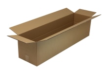 Wellpapp-Faltkarton lang 2-wellig, braun, Qual. 2.30, DIN B0, 5230545