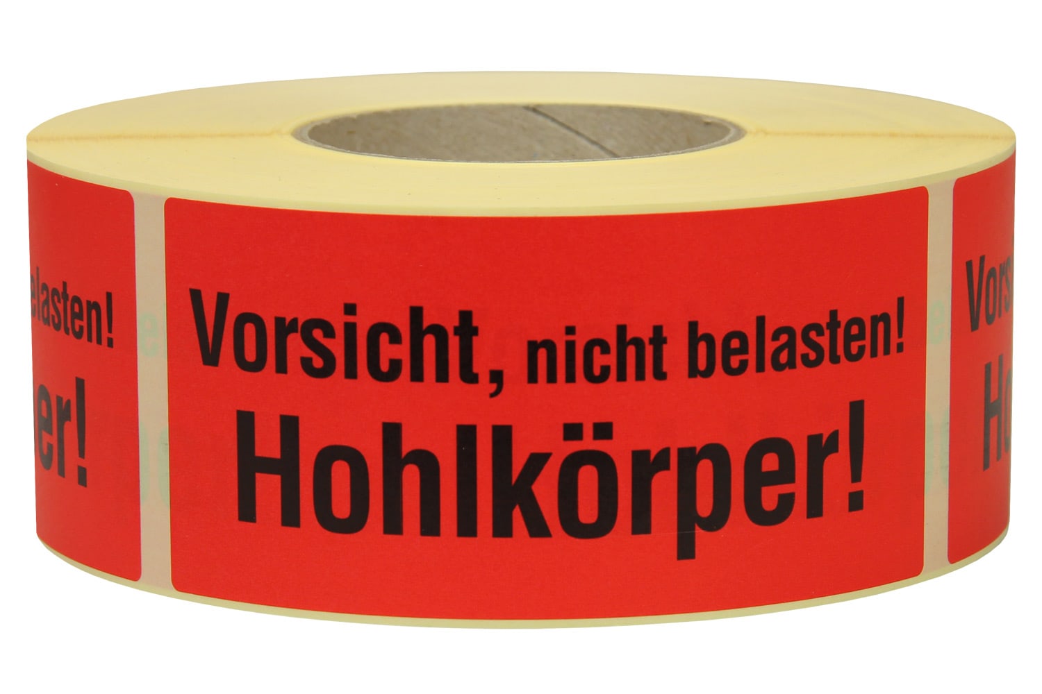 Warnetiketten aus Papier