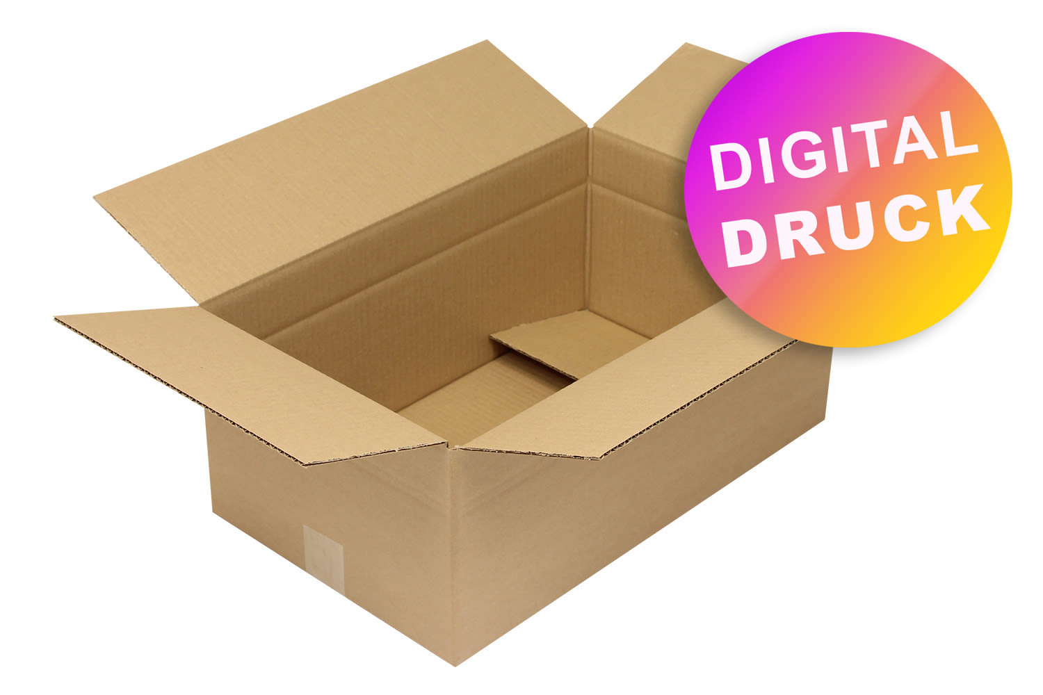 Wellpapp-Faltkarton 1-wellig von 500 - 599 mm Länge - bedruckt