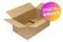 Wellpapp-Faltkarton 1-wellig, braun, Qual. 1.30 - bedruckt