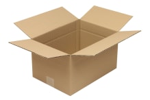 Wellpapp-Faltkarton 1-wellig, braun, Qual. 1.20, DIN C4, 5011019