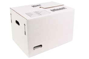 Umzugskarton 2-wellig, weiß, Qual. 2.40, 0108536