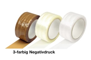 PVC-Klebeband, fadenverstärkt, 3-farbig Negativdruck, 55 µ, m5530428