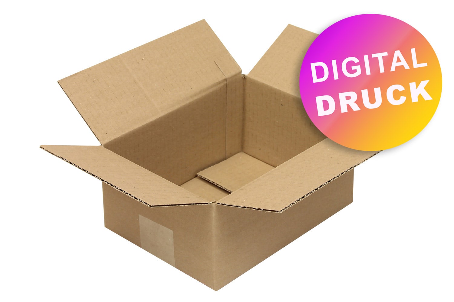 Wellpapp-Faltkarton 1-wellig von 200 - 299 mm Länge - bedruckt