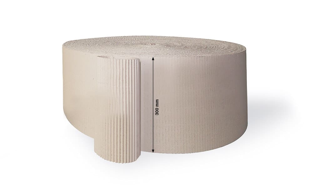 Rollenwellpappe offene Welle