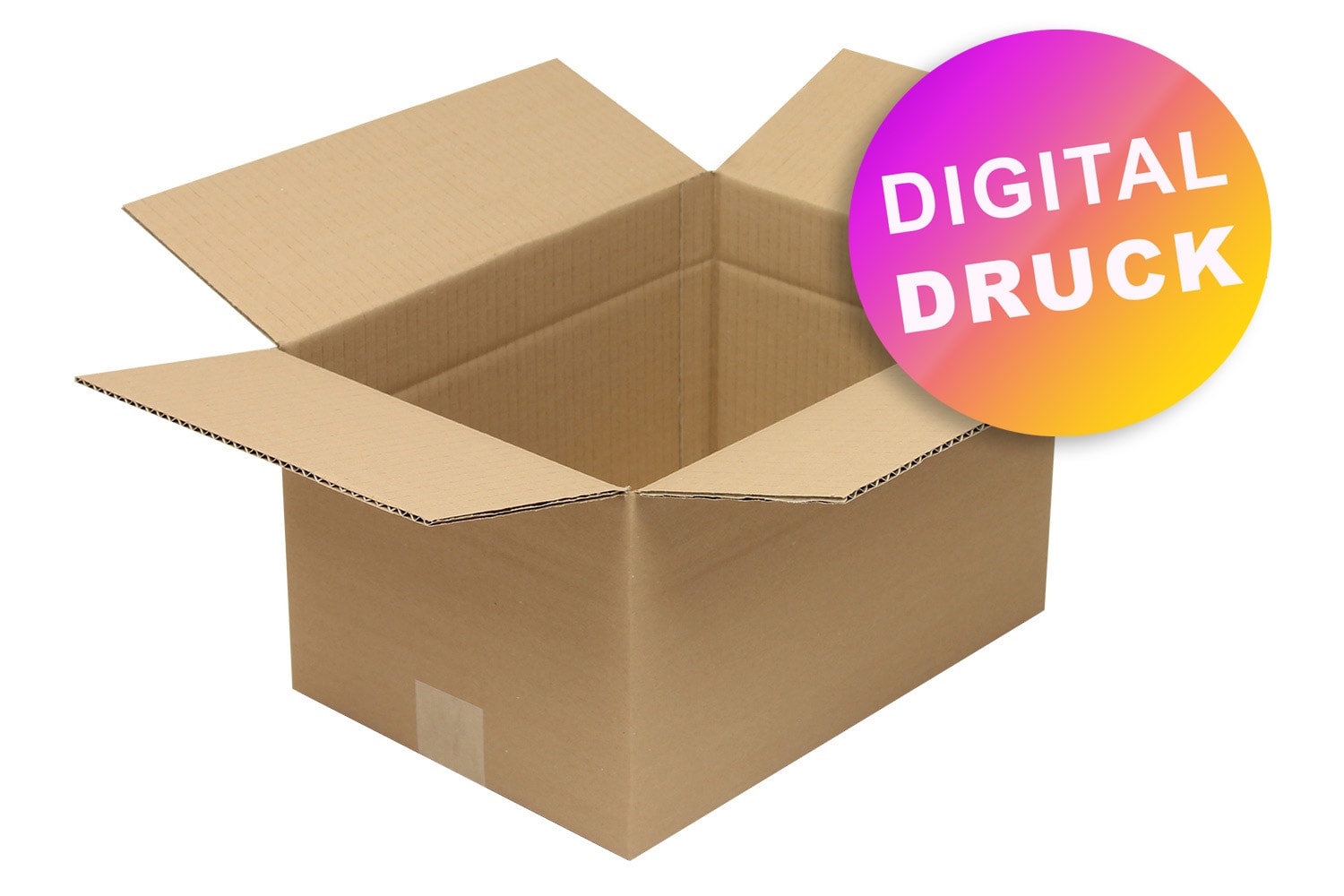 Wellpapp-Faltkarton 1-wellig von 350 - 399 mm Länge - bedruckt