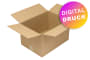 Wellpapp-Faltkarton 1-wellig, braun, Qual. 1.30, DIN A3 - bedruckt