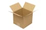 Wellpapp-Faltkarton 1-wellig, quadratisch, braun, Qual. 1.10 Wellpapp-Faltkarton 1-wellig, quadratisch, braun, Qual. 1.10