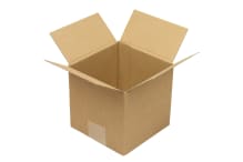 Wellpapp-Faltkarton 1-wellig, quadratisch, braun, Qual. 1.10, 5011062