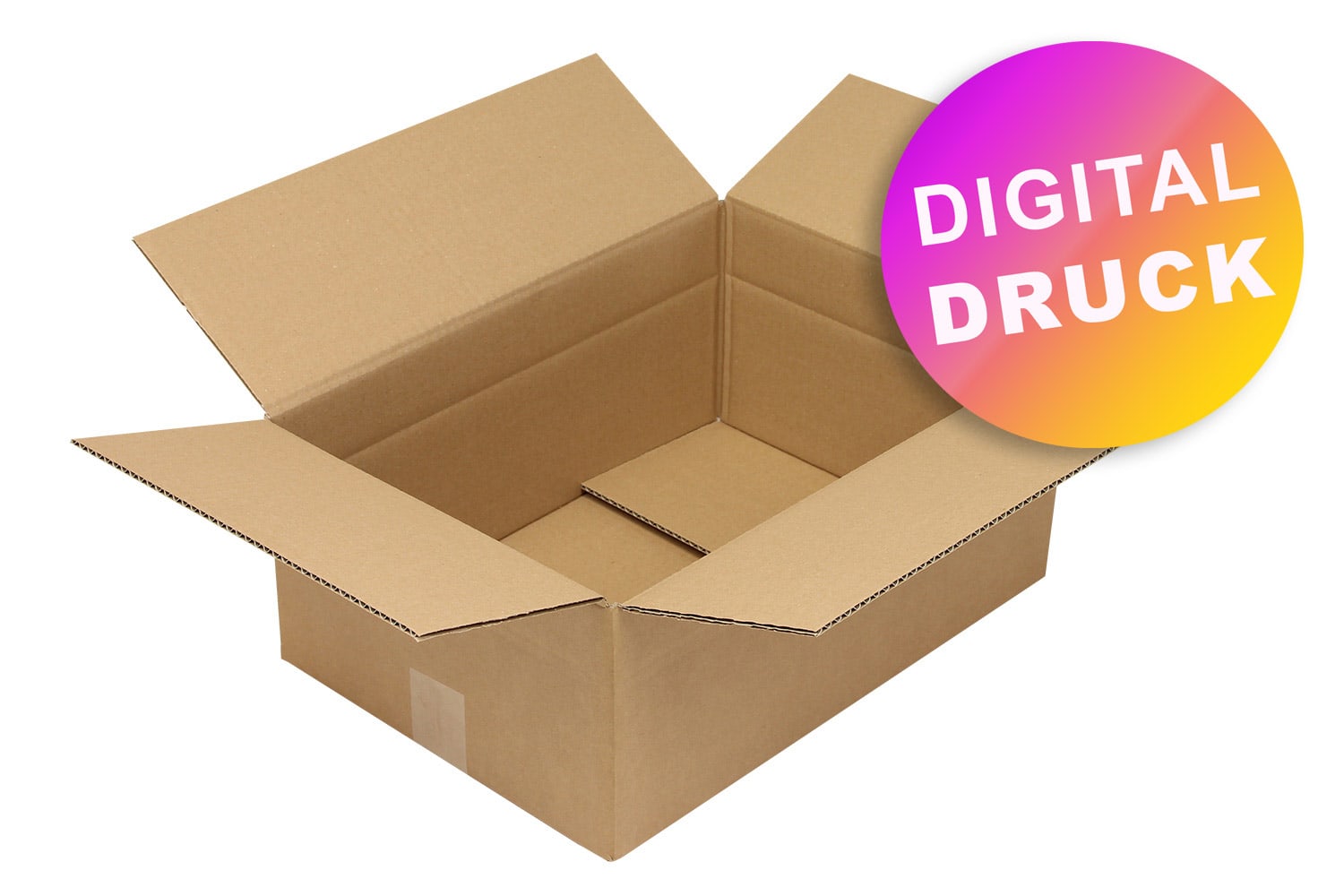 Wellpapp-Faltkarton 1-wellig von 400 - 499 mm Länge - bedruckt