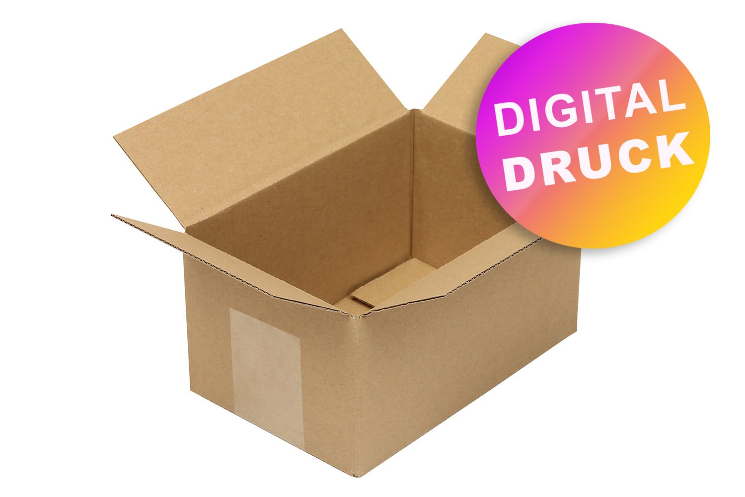 Wellpapp-Faltkarton 1-wellig bis 199 mm Länge - bedruckt