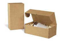 Klappschachtel aus Feinwelle 1-wellig, braun, Qual. 1.40, DIN C5, 5212113 Klappschachtel aus Feinwelle 1-wellig, braun, Qual. 1.40, DIN C5, 5212113