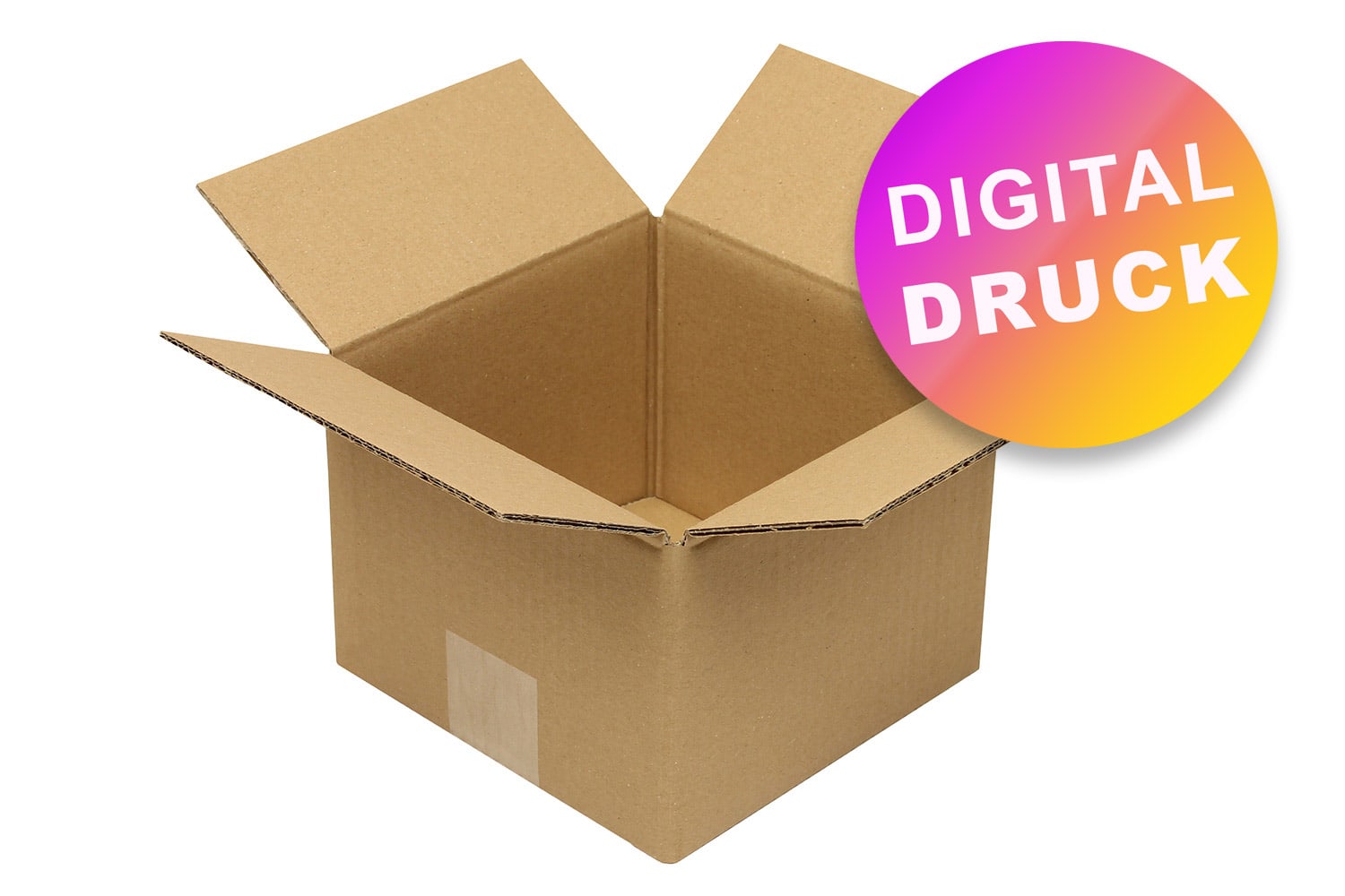 Wellpapp-Faltkarton 1-wellig bis 199 mm Länge - bedruckt