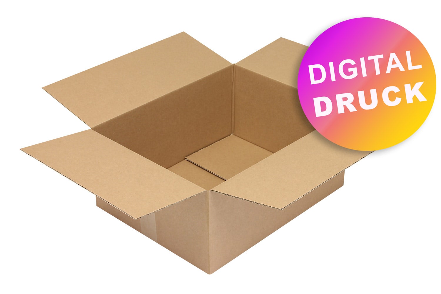 Wellpapp-Faltkarton 1-wellig von 400 - 499 mm Länge - bedruckt