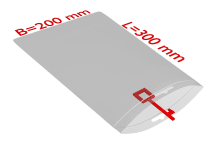 PE-Druckverschlussbeutel mit Eurolochung, transparent, 50 µ, 8160207