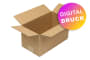 Wellpapp-Faltkarton 1-wellig, braun, Qual. 1.20 - bedruckt