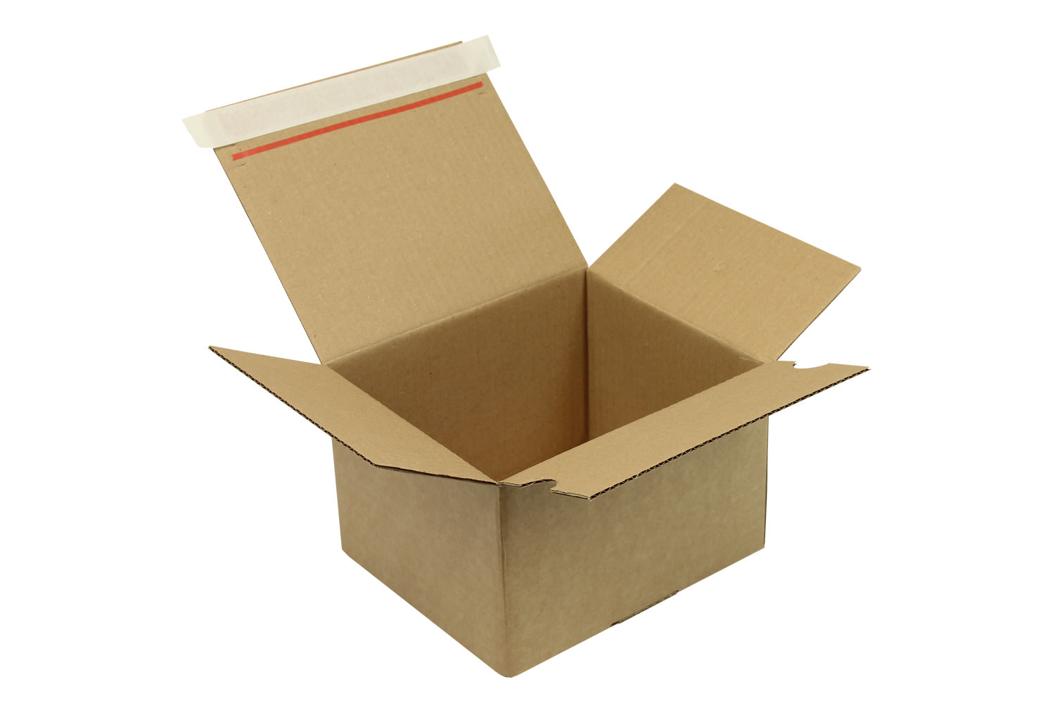 Automatikkarton mit SK-Verschluss, Aufreißhilfe