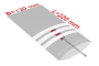 PE-Druckverschlussbeutel mit Beschriftungsfeld, transparent, 90 µ