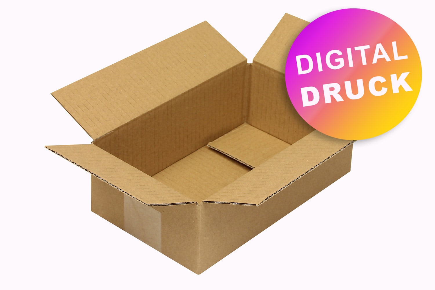 Wellpapp-Faltkarton 1-wellig von 200 - 299 mm Länge - bedruckt