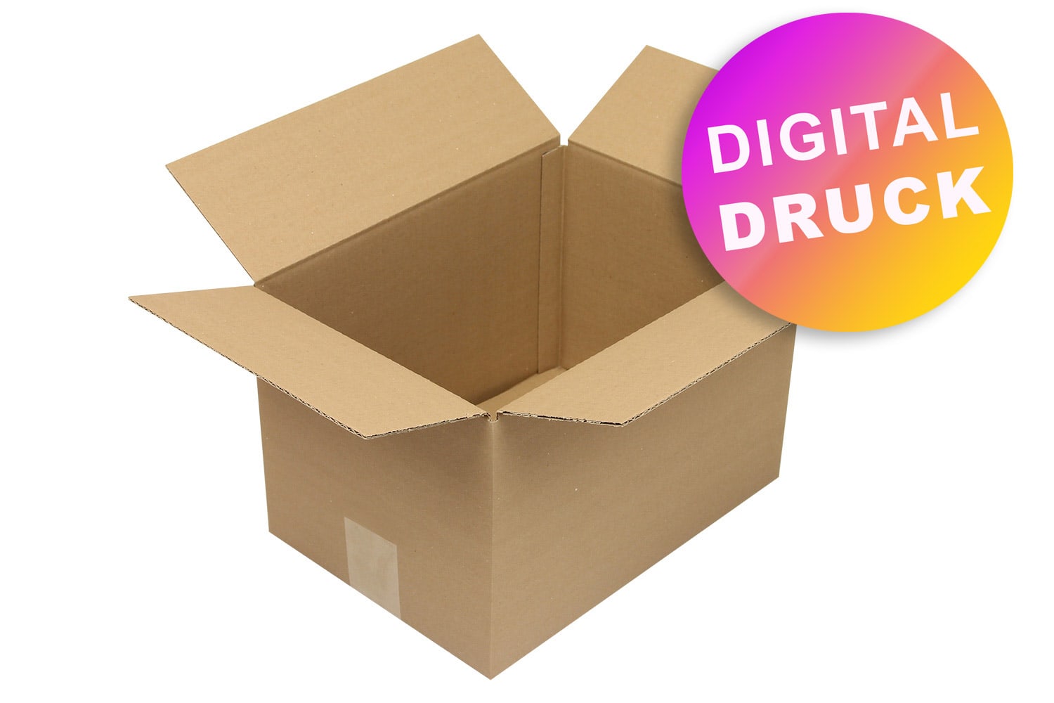 Wellpapp-Faltkarton 1-wellig von 300 - 349 mm Länge - bedruckt