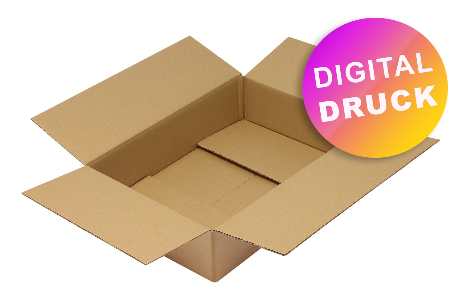 Wellpapp-Faltkarton 2-wellig 600 - 699 mm Länge - bedruckt