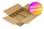 Wellpapp-Faltkarton 2-wellig, braun, Qual. 2.31 - bedruckt