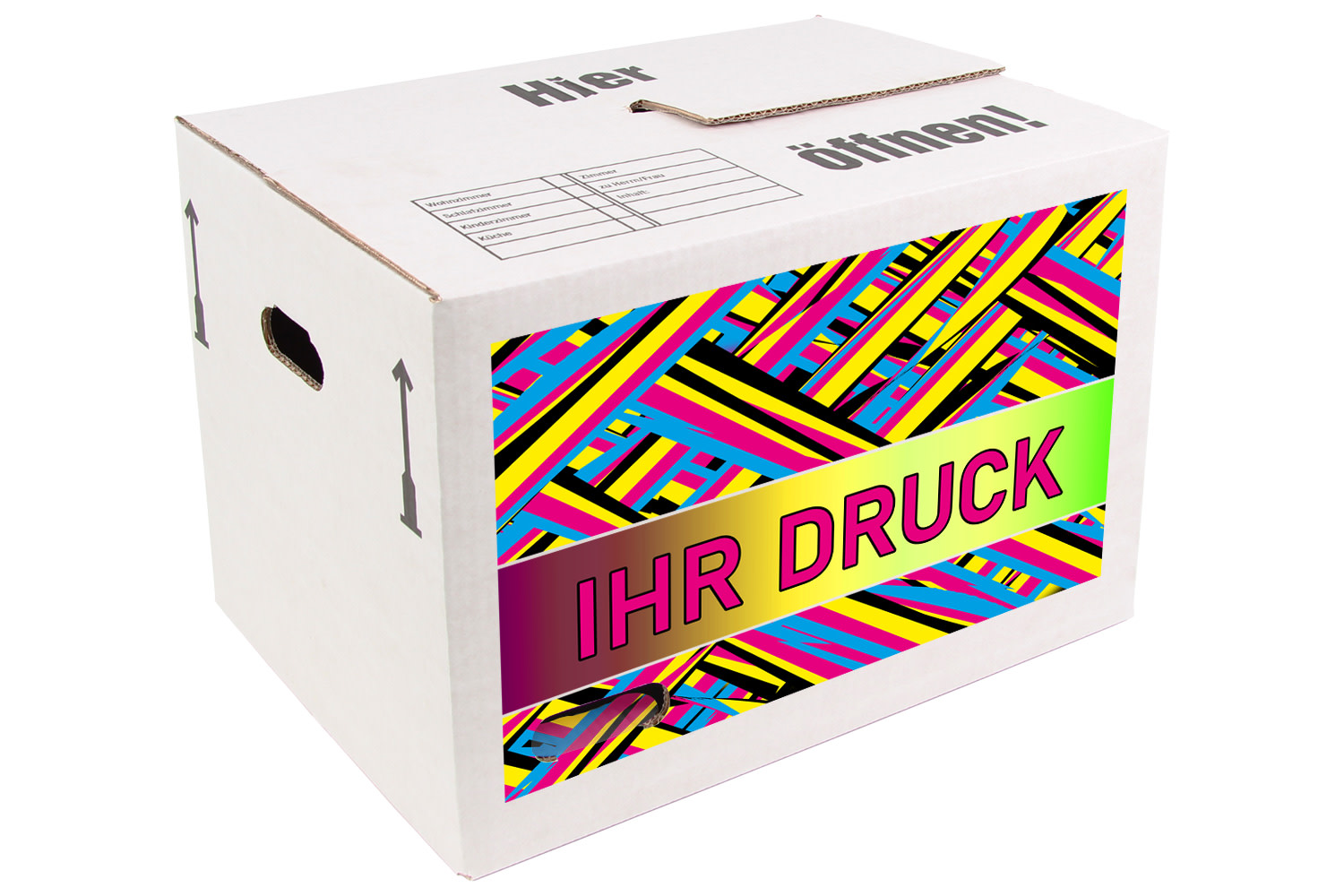 Umzugskarton 2-wellig, Qual. 2.40 - bedruckt