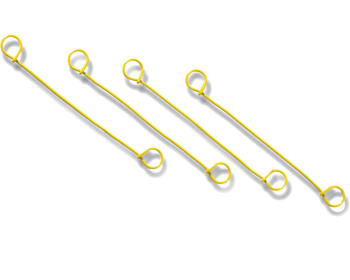 Blitzbinder aus Draht, gelb