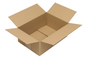 Wellpapp-Faltkarton 1-wellig, braun, Qual. 1.2, DIN A4, 5011821 Wellpapp-Faltkarton 1-wellig, braun, Qual. 1.2, DIN A4, 5011821